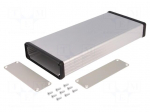 Enclosure: with panel | 1455 | X: 103mm | Y: 220mm | Z: 30mm | aluminium