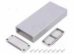 Enclosure: with panel | X: 52mm | Y: 120mm | Z: 21mm | aluminium | IP65