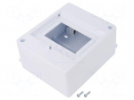 Enclosure: for modular components | IP20 | white | No.of mod: 5 | 400V