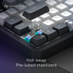 Dark Project ALU87B BUSHIDO Wired Mechanical Gaming Keyboard, QWERTZ and QWERTY, ISO Multilingual