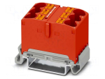 Splice terminal: rail | 57A | 800V | push-in | PA | L: 25.1mm | 0.5&divide;16mm2