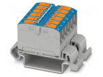 Splice terminal: rail | 24A | 690V | push-in | PA | L: 29.2mm | 0.14&divide;4mm2