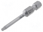 Screwdriver bit | Torx&reg; | TX08 | Overall len: 50mm
