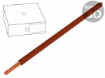 Wire | H07V-K | stranded | Cu | 10mm2 | brown | PVC | 470/750V | Class: 5