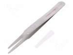 Tweezers | 120mm | for precision works | Blades: straight