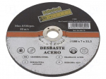 Grinding wheels | &Oslash;: 180mm | &Oslash;hole: 22mm | Disc thick: 7mm