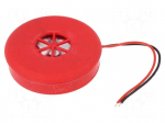 Sound transducer: piezo alarm | 24VDC | Sound level: 100dB