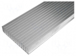 Heatsink: extruded | grilled | L: 1000mm | W: 165mm | H: 35mm | aluminium