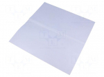 Heat transfer pad: silicone rubber | L: 300mm | W: 300mm | Thk: 0.3mm