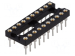 Socket: DIP | PIN: 20 | Pitch: 2.54mm | precision | THT | gold flash | 3A