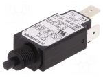 Circuit breaker | Urated: 240VAC | 48VDC | 9A | SPST | Poles: 1 | screw