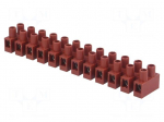Terminal block | screw terminal | 6mm2 | 400V | ways: 12 | terminals: 24