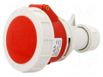 Connector: AC supply 3-phase | plug | female | 16A | 400VAC | IEC 60309