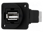 Coupler | USB A socket,USB B socket | FT | USB 2.0 | plastic | 19x24mm