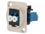 Connector: fiber optic | coupler | single mode duplex (SM)