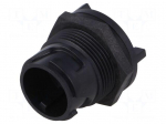 Connector: circular | socket | male | PIN: 4 | w/o contacts | UL94V-0
