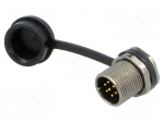 ST12 | socket | male | PIN: 7 | IP67 | 5A | soldering | 125V | 0.75mm2