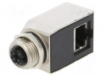 Adapter | RJ45 socket,M12 female | X code-ProfiNET | PIN: 8 | Cat: 6a