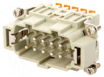 Connector: HDC | male | CSH | PIN: 10 | 10+PE | size 57.27 | 16A | 400V