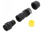 Connector: circular | female | plug | screw terminal | PIN: 3 | IP68