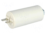 Capacitor: motors, run | 6uF | 450V | &Oslash;30x58mm | -25&divide;70&deg;C | &plusmn;10% | 10000h