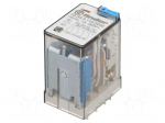 Relay: electromagnetic | 4PDT | Ucoil: 110VDC | 7A/250VAC | 7A/30VDC