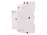 Contactor: 2-pole installation | NO x2 | 20VAC | 25A | DIN | ICT | W: 18mm