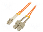 Fiber patch cord | OM2 | LC/UPC,SC/UPC | 5m | LSZH | orange