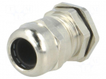 Cable gland | 1,5 | IP68 | Mat: brass | Body plating: nickel