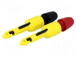 Clip-on probe | with puncturing point | 1A | 70VDC | red and black
