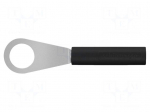 Plug | ring | 70VDC | 32A | black | Plating: nickel plated | 3m&Omega;