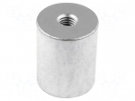 Magnet: permanent | neodymium | H: 20mm | 11N | &Oslash;: 10mm | Thread len: 7mm