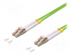 Fiber patch cord | OM5 | both sides,LC/UPC | 10m | LSZH | green