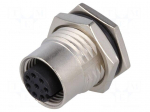 Socket | M12 | PIN: 8 | female | A code-DeviceNet / CANopen | THT | 30V