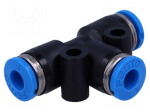 Push-in fitting | straight,T-tap splitter | -0.95&divide;6bar | Mat: PBT
