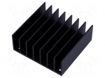 Heatsink: extruded | grilled | TO218,TO220 | black | L: 57.9mm | W: 61mm