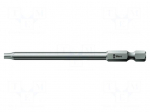 Screwdriver bit | Torx&reg; | TX06 | 1/4" | Overall len: 89mm