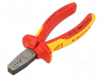 Tool: for crimping | DIN 46228,ferrule | 0.25&divide;2.5mm2 | 23AWG&divide;13AWG