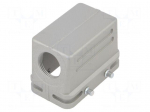Enclosure for connectors: HDC | size E10 | for cable | EMC | angled