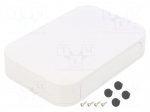 Enclosure: with panel | PF | X: 175mm | Y: 120mm | Z: 35mm | ABS | white