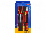 Tools set: pliers, insulation screwdrivers | Phillips,slot
