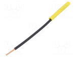 Adapter | yellow | 32A | Overall len: 130mm | Socket size: 4mm | 1kV