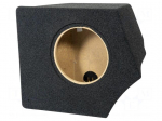 Car loudspeaker enclosure | MDF | black melange | 250mm | VW | 15l