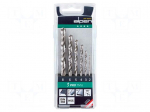 Drill set | for metal | high speed steel | blister | HSS PRO | 6pcs.