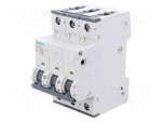 Circuit breaker | 230/400VAC | Inom: 4A | Poles: 3 | Charact: C | 10kA