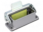 Enclosure for connectors: HDC | size A10 | with latch | aluminium