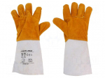 Protective gloves | Size: 11 | natural leather | long