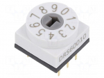 Encoding switch | Pos: 10 | PCB,THT | 80m&Omega; | DC load @R: 0.15A/42VDC