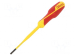 Screwdriver: insulated | slim | slot | 3.5x0.6mm | Blade length: 100mm
