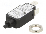 Circuit breaker | Urated: 240VAC | 48VDC | 10A | SPST | Poles: 1 | screw